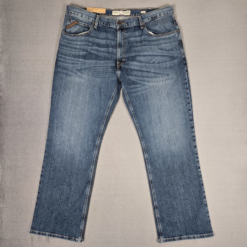 Ariat M4 Jeans Men 40x32 Blue Legacy Relaxed Boot Cut Stretch Kilroy Western NWT